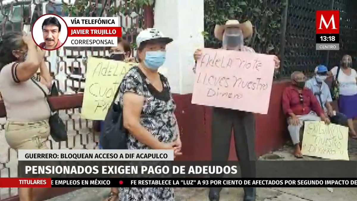 Pensionados exigen pago de adeudos en Guerrero