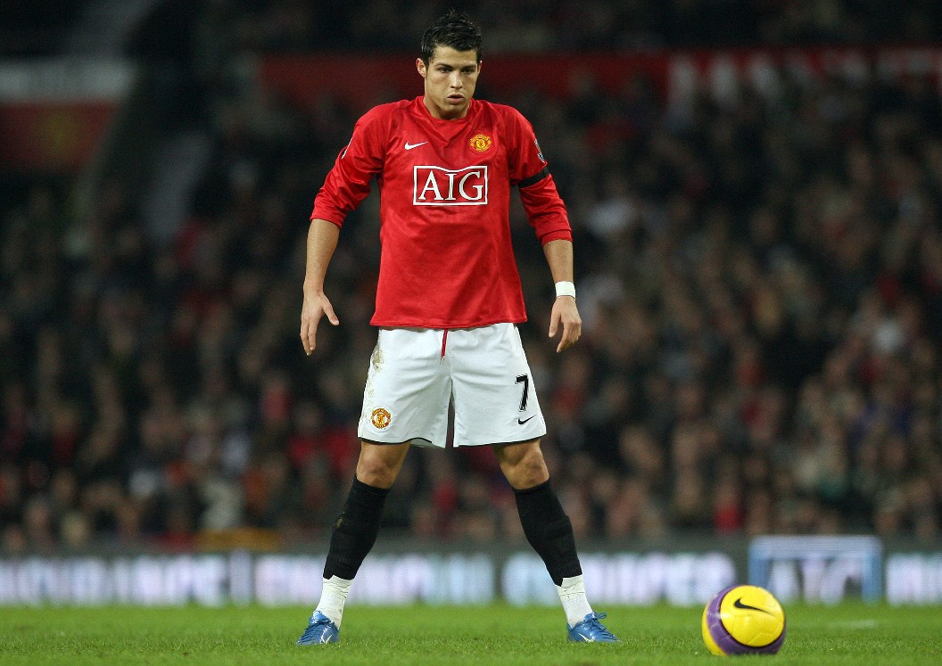 Cristiano Ronaldo con el Manchester United (AFP)