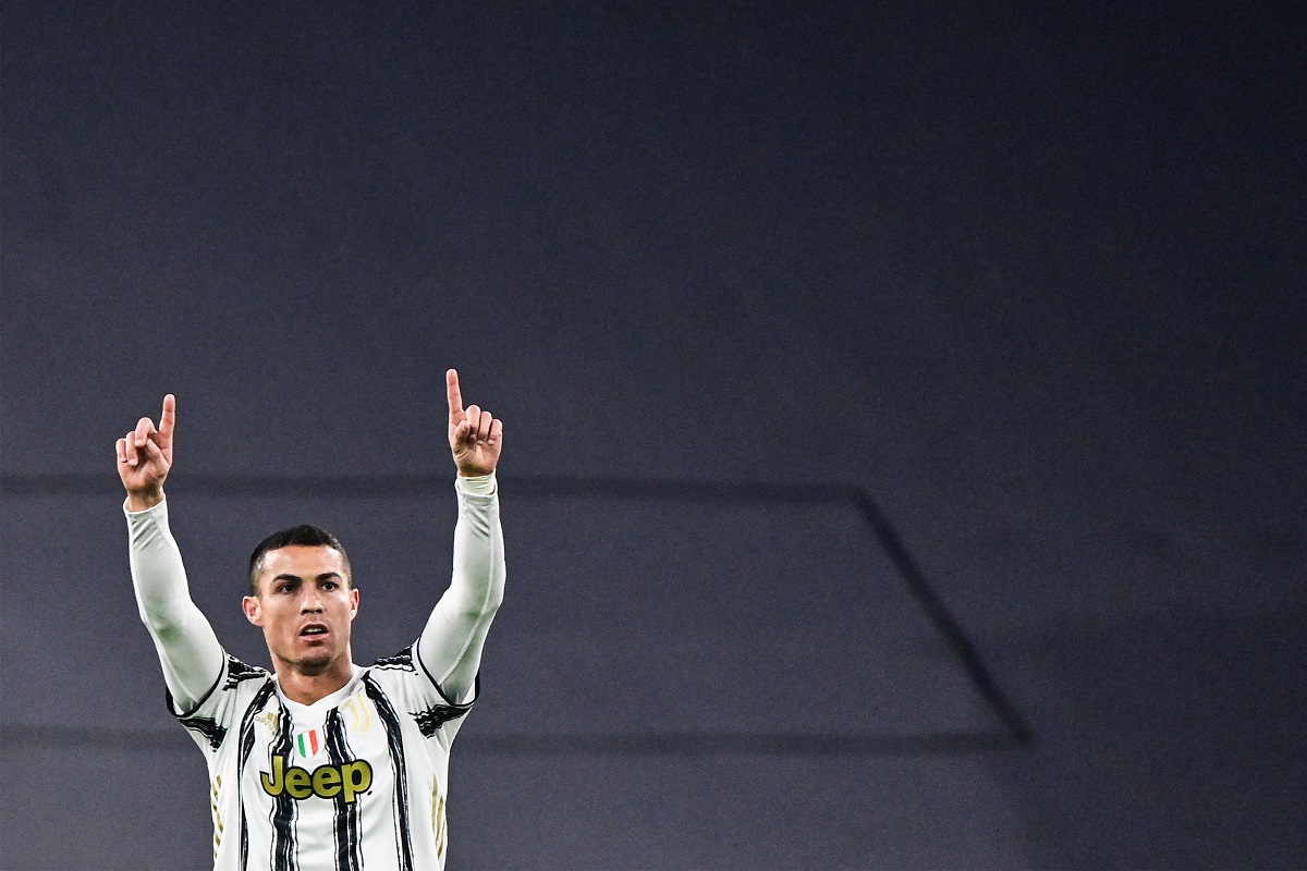 Cristiano Ronaldo durante un partido con la Juventus (AFP)