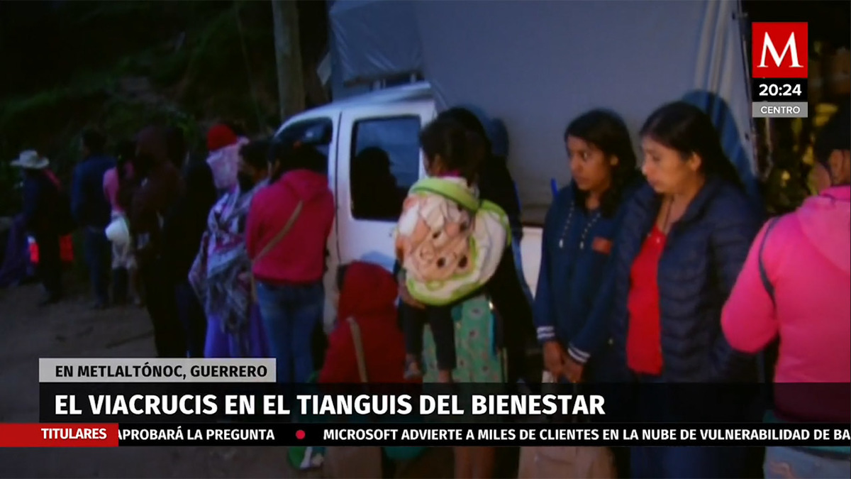 El Viacrucis del Tianguis del Bienestar en Metlaltónoc, Guerrero