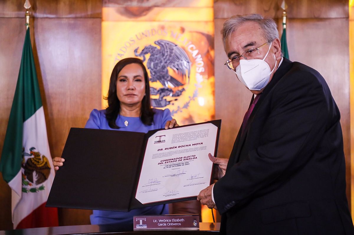 El gobernador electo, Rubén Rocha Moya. (Leticia Acosta)