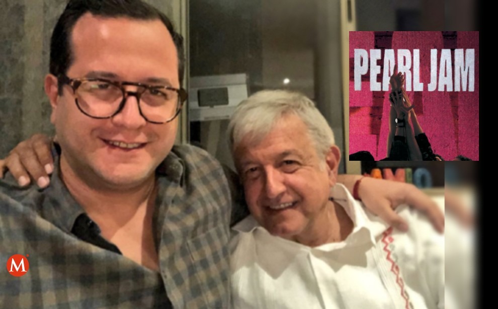 José Ramón López Beltrán, hijo de AMLO, celebró los 30 años del disco "Ten" de Pearl Jam.
