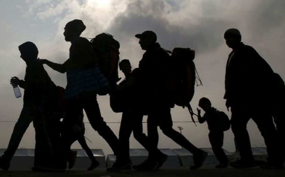 Migrantes cruzando la frontera de los Estados Unidos. Fotografía: Archivo.