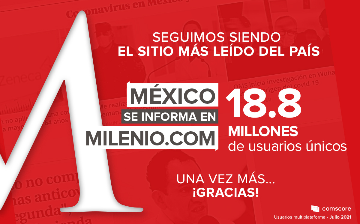 Milenio se consolida como el sitio de noticias más leído del país. (Milenio.com)