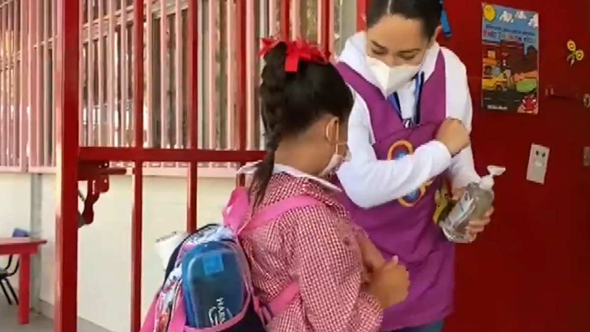 Realizan simulacro para el retorno a las aulas en Querétaro