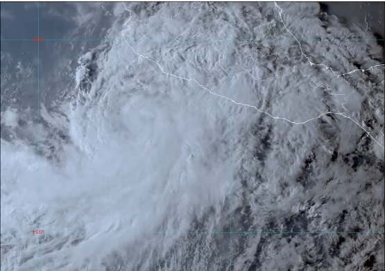 La tormenta tropical 'Nora' se encuentra al sur de Colima. (Tomada de @conagua_clima)