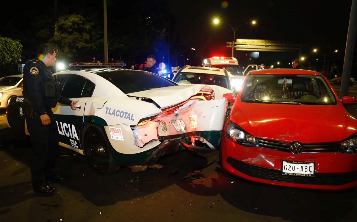 El choque ocurrió en Viaducto Río de la Piedad y Añil. | Enrique Luna