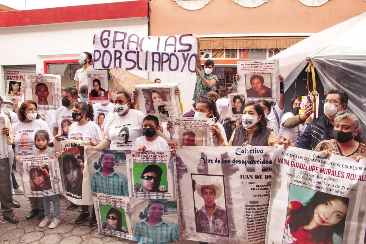 Colectivo Voz de los Desaparecidos en Puebla. (Melanie Torres)