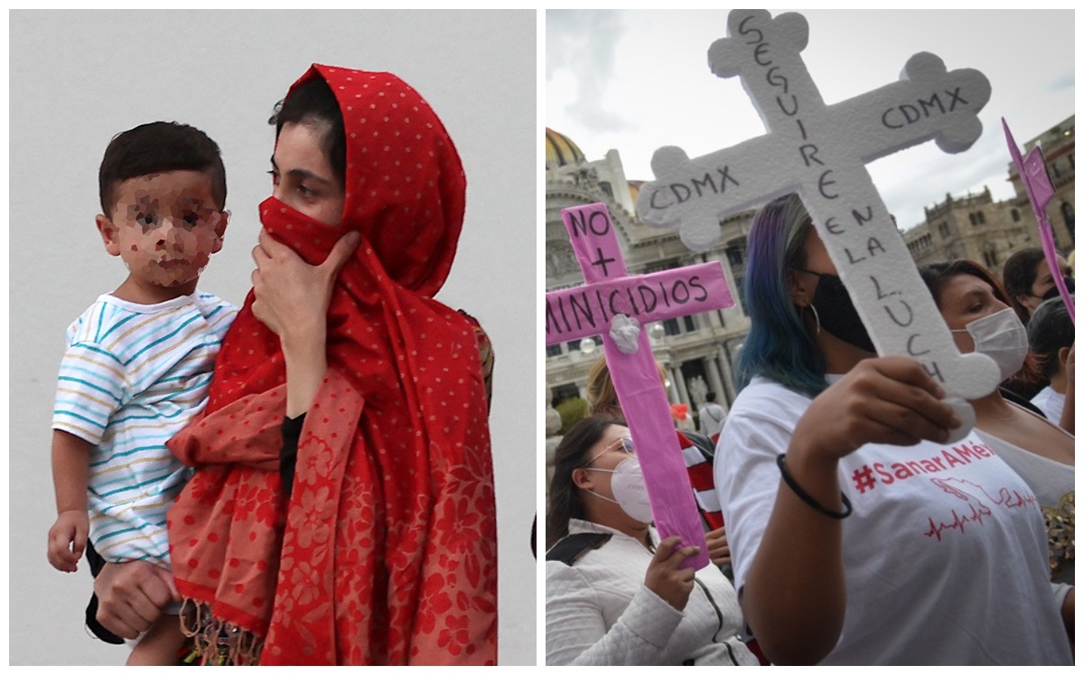 Crímenes y violación a derechos de las mujeres frente a feminicidios y violencia de género en México.