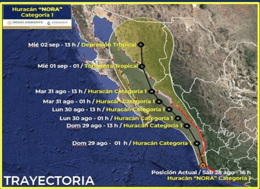 Las autoridades no habían reportado heridos hasta el momento. (Tomada de @Conagua)