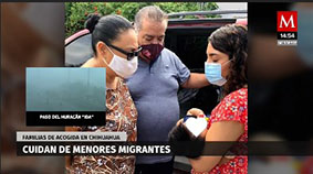 Cuidan de menores migrantes; familias de acogida en Chiahuahua.
