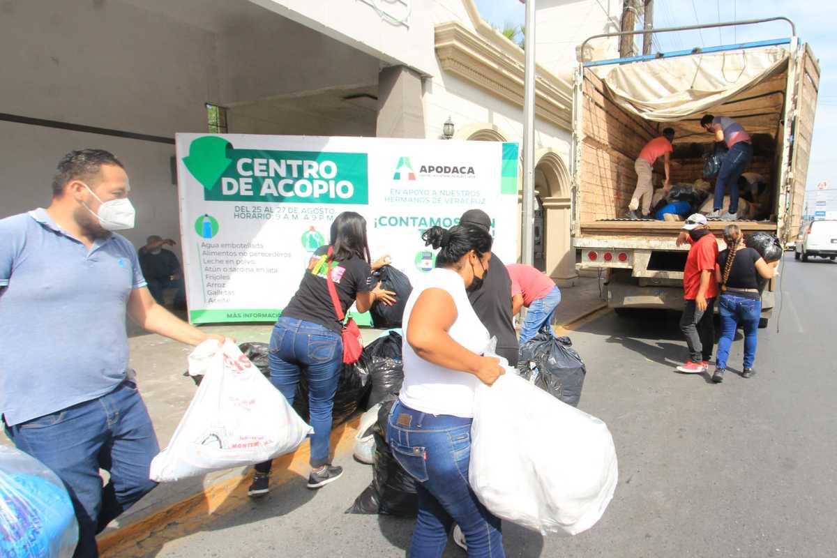 Envía Apodaca apoyo a damnificados por huracán Grace. Foto: Especial