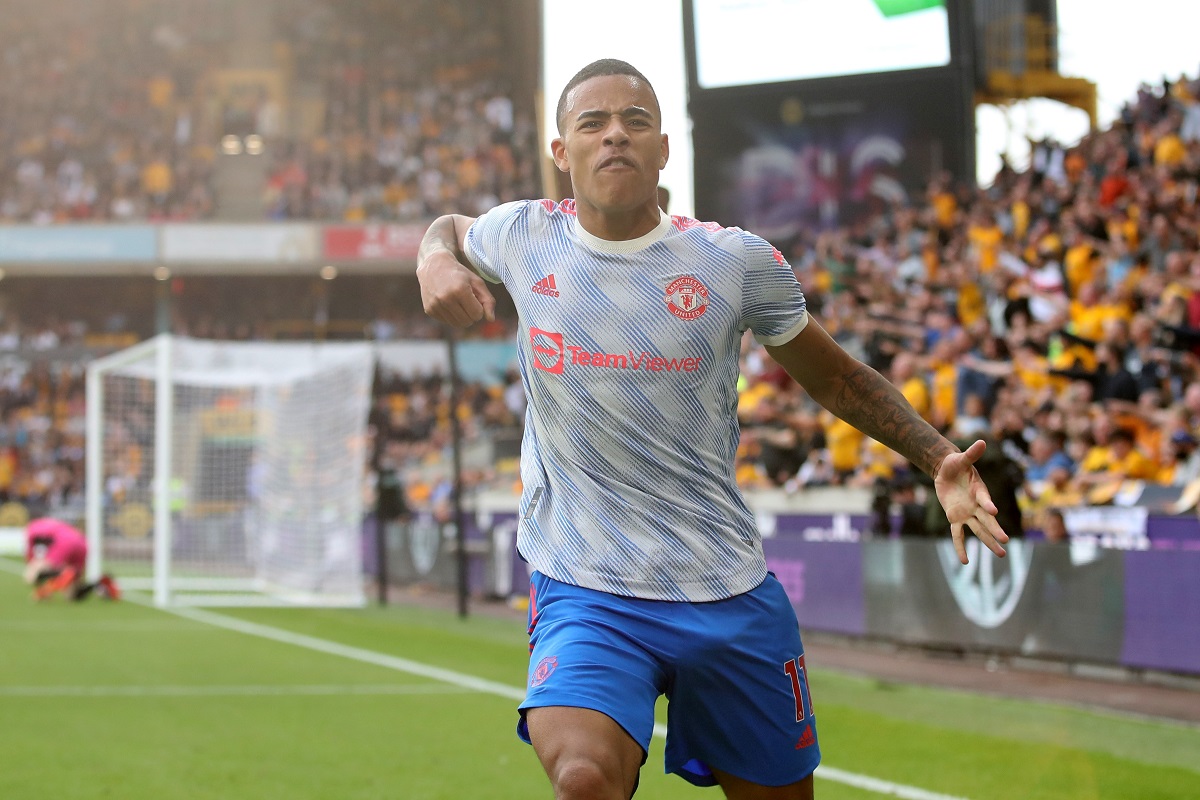 Mason Greenwood en festejo de gol (Reuters)