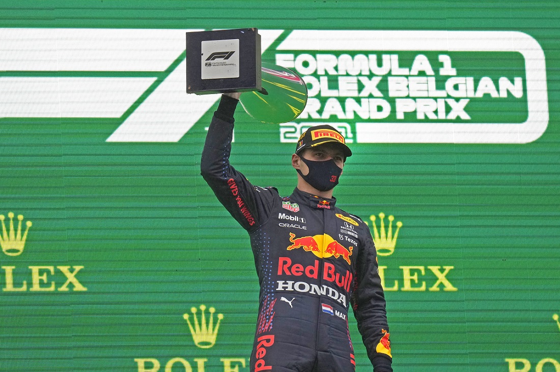 Max Verstappen se lleva el Gran Premio de Bélgica (AP)