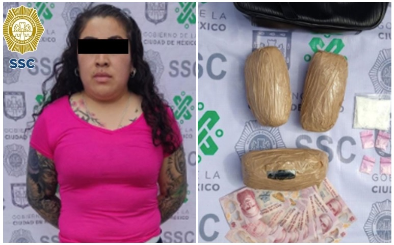 La mujer fue detenida en la colonia Lomas de San Lorenzo, Iztapalapa. (Especial)