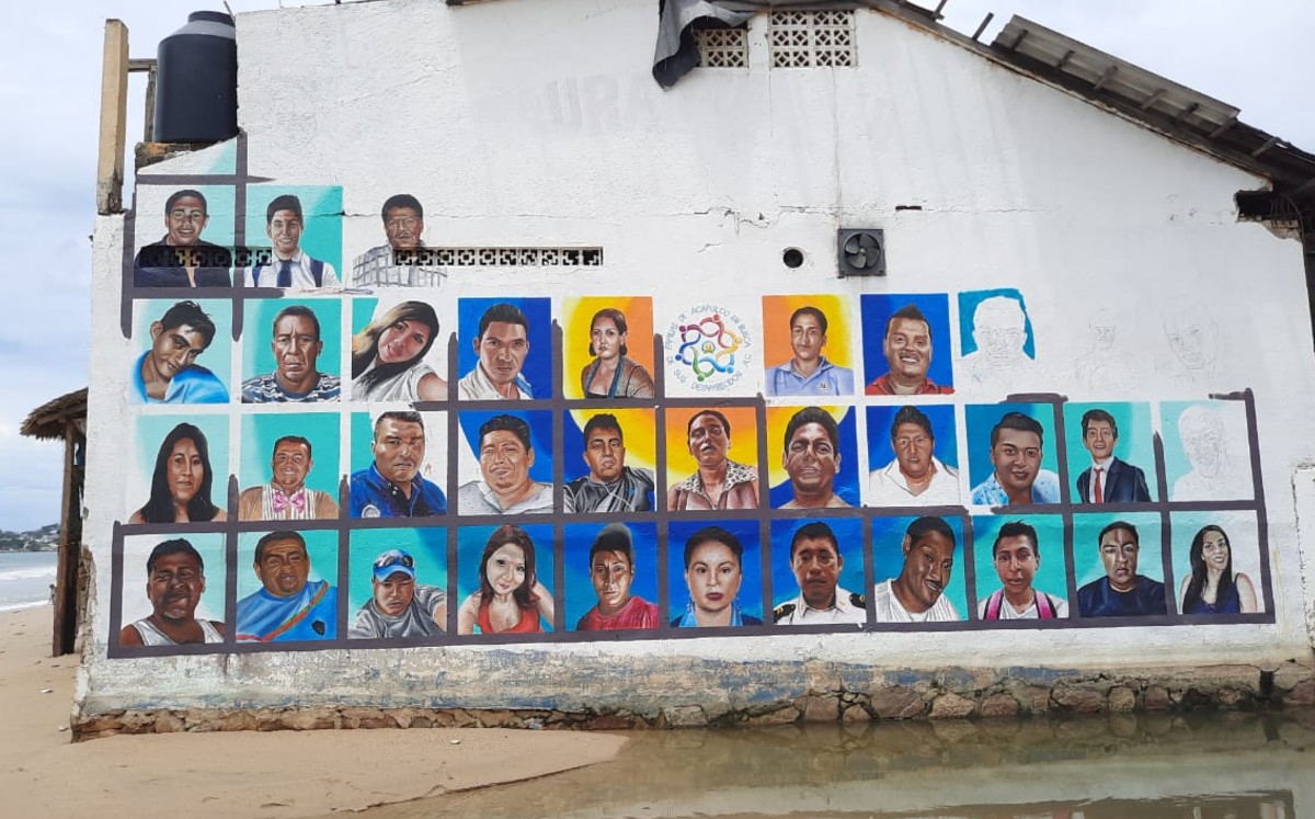El mural se encuentra ubicado en la franja de arena, junto al restaurante El Anafre.  | Javier Trujillo
