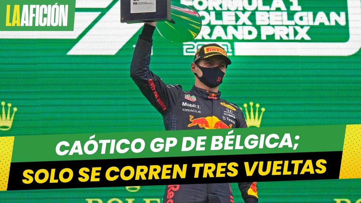 Gran Premio de Bélgica fue cancelado por la lluvia; Verstappen gana