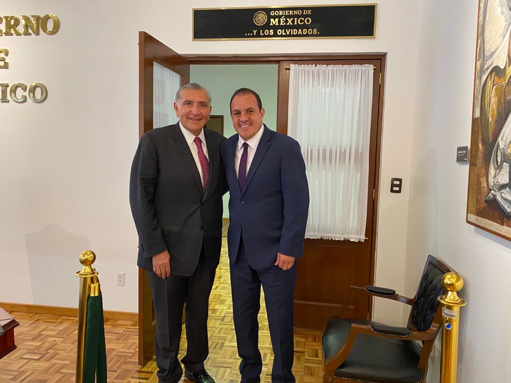 Cuauhtémoc Blanco se reúne con Adán Augusto López Hernández