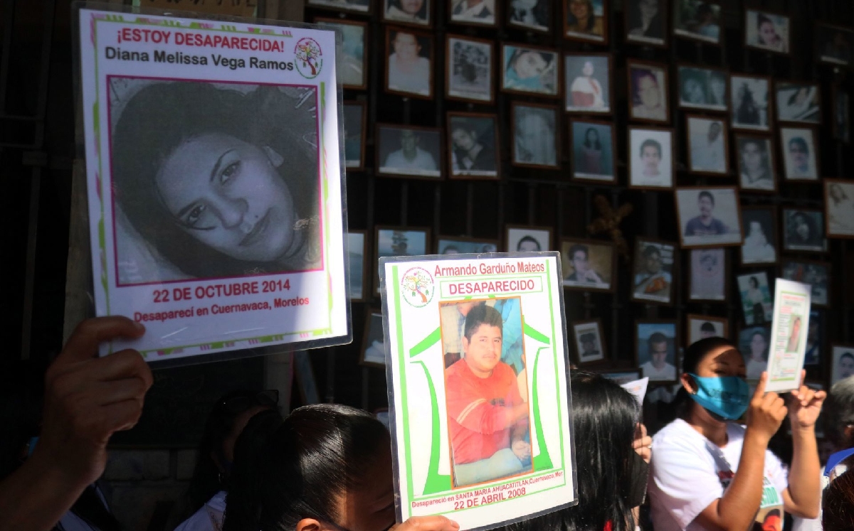 Familiares de personas desaparecidas se manifiestan en Morelos. (Cuartoscuro)