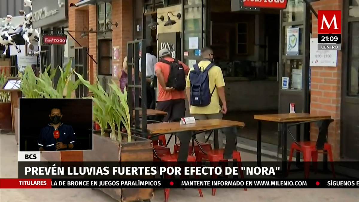 "Nora" se degradó a tormenta tropical en Baja California Sur