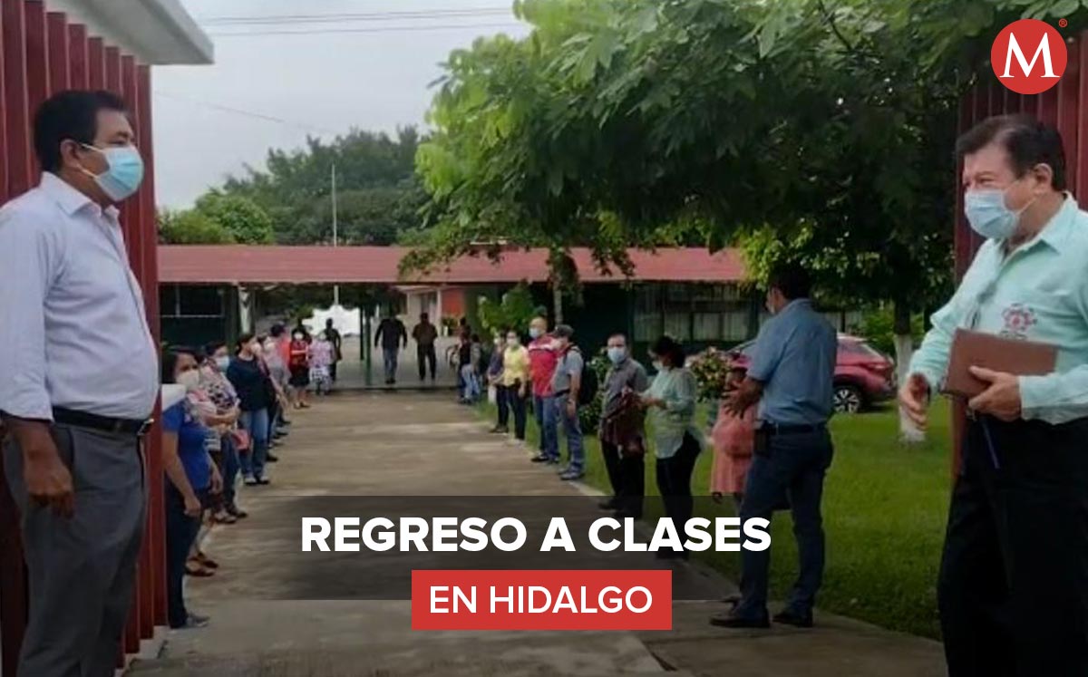 Regreso a clases presenciales en Hidalgo. (Wendy Salazar)