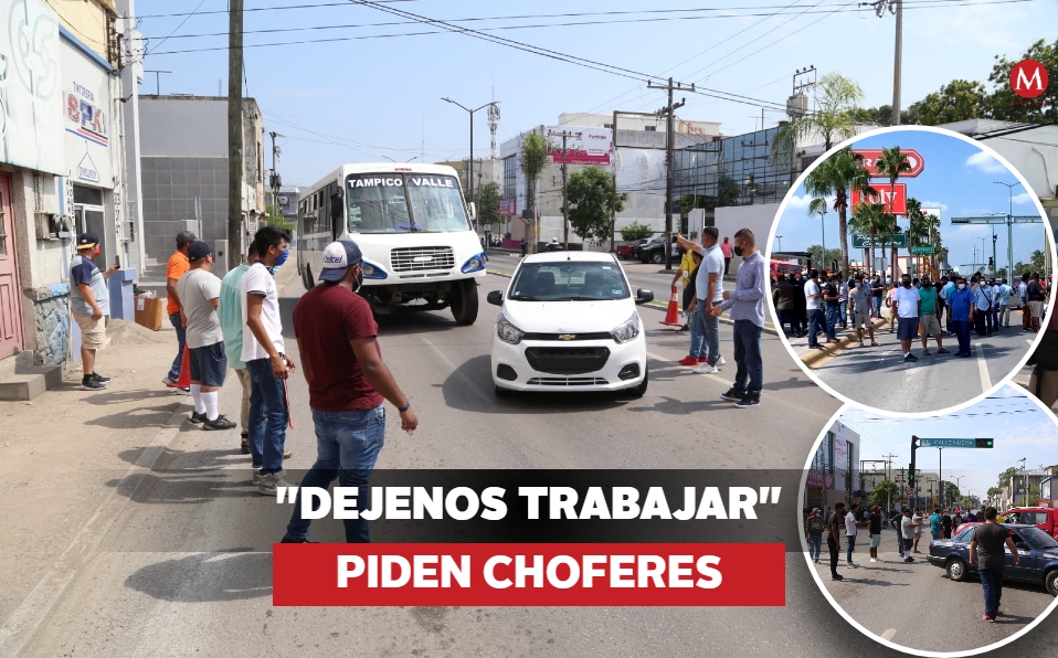 Choferes de didi y uber realizaron protesta en Tamaulipas (Especial)