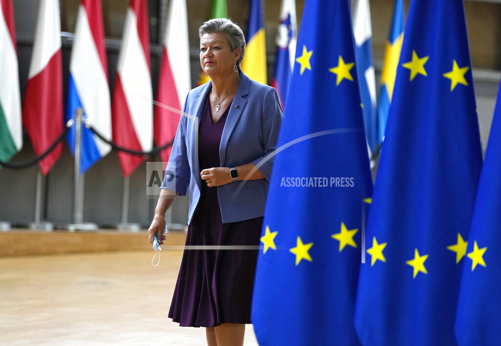 La comisaria europea del Interior, Ylva Johansson (AP)