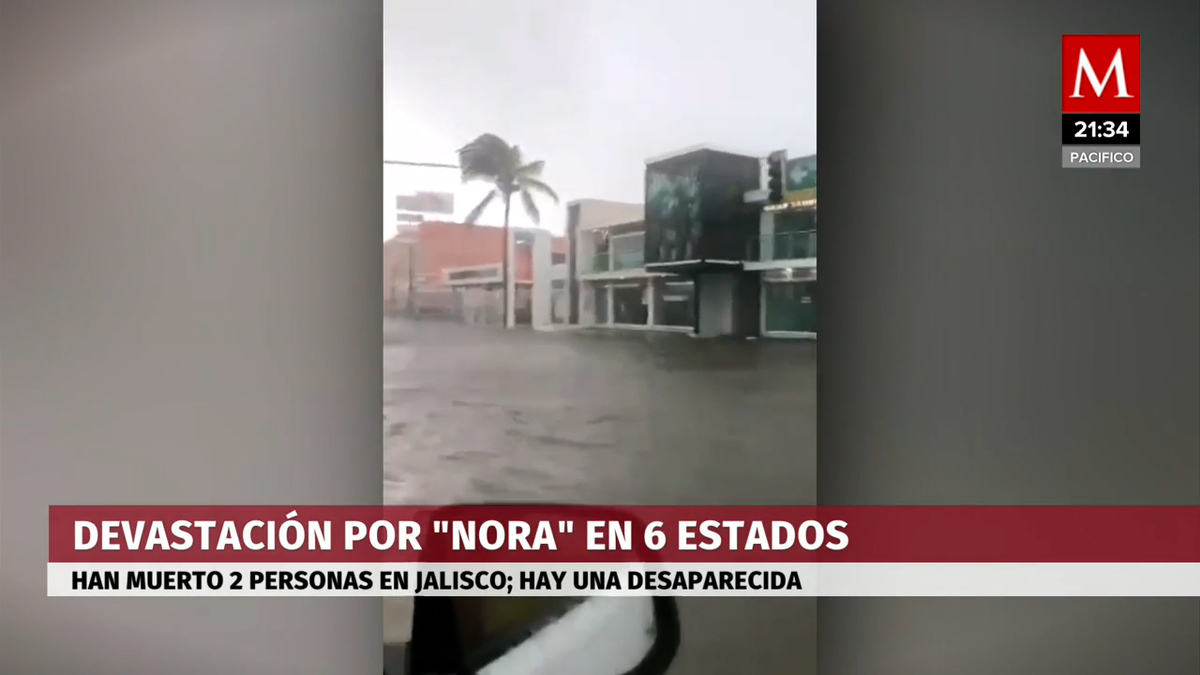 Huracán "Nora" causó fuertes daños en los estados por donde pasó