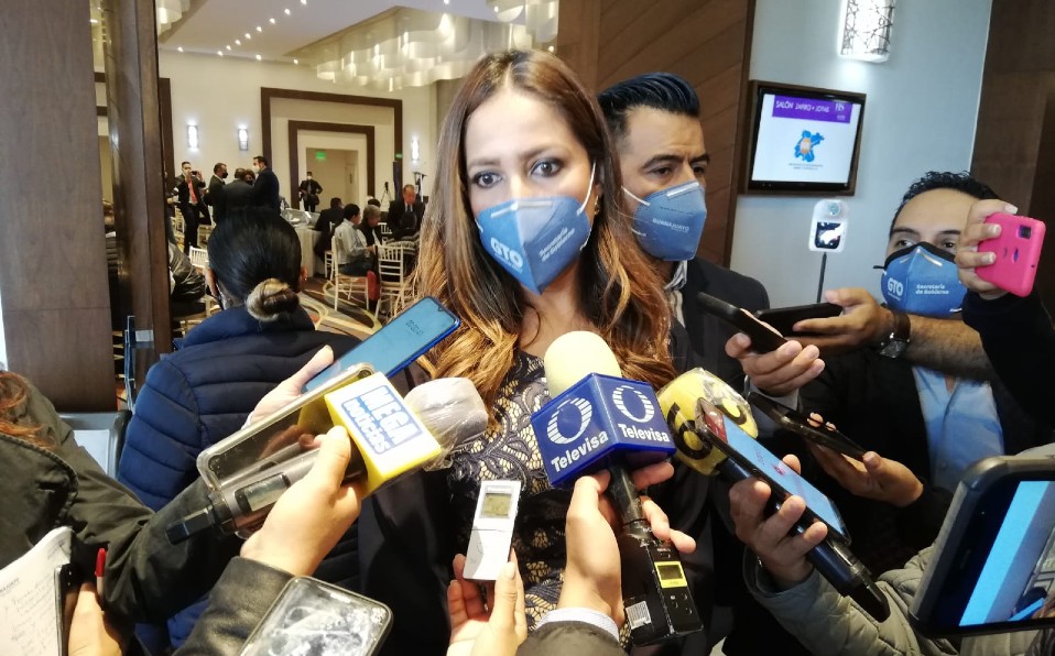 Libia García, secretaria de Gobierno de Guanajuato.