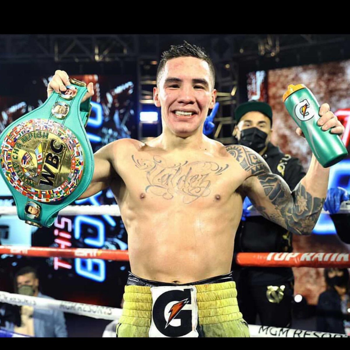 Oscar Valdez, boxeador mexicano (Twitter @oscarvaldez56)