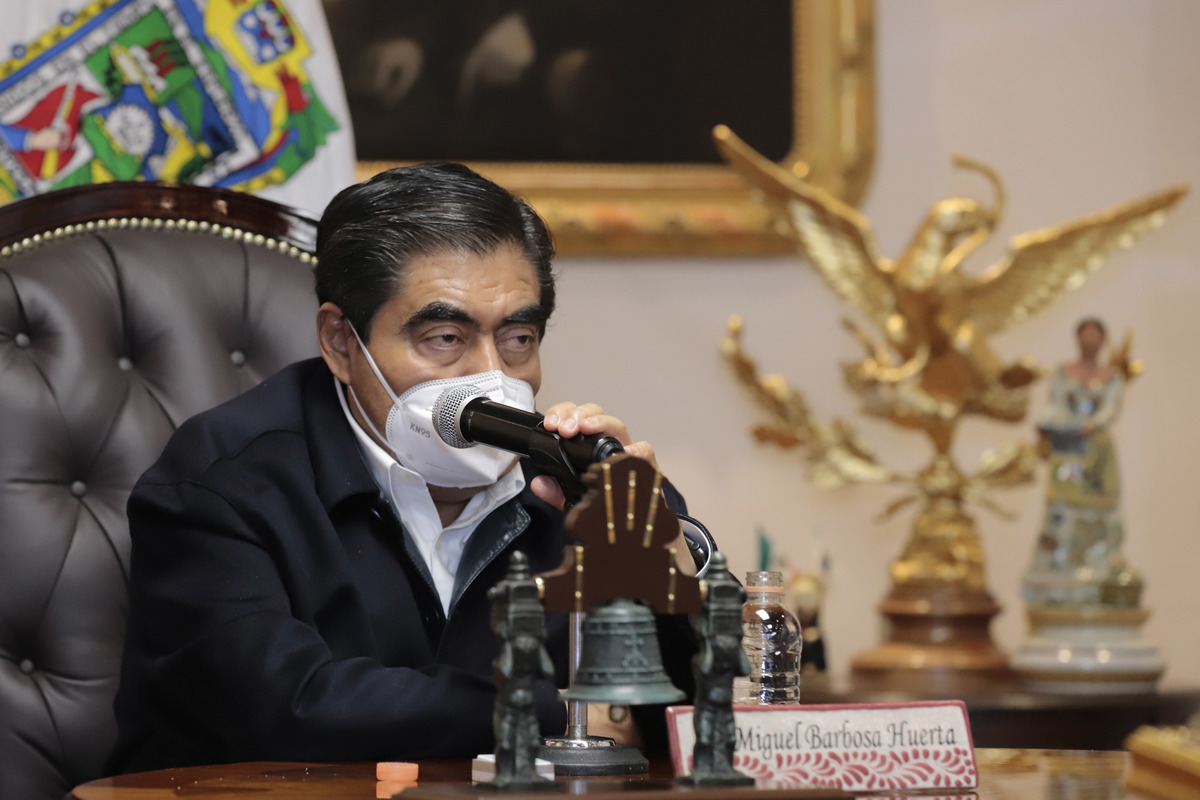Miguel Barbosa, gobernador de Puebla. (Especial)