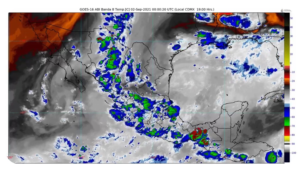 Las precipitaciones podrían estar acompañadas por descargas eléctricas y rachas de viento al paso de las tormentas y granizadas.