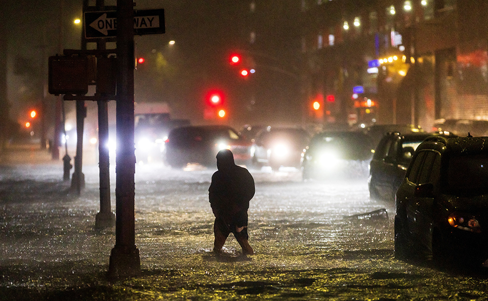 Las inundaciones en los condados limítrofes con la ciudad de Nueva York podrían afectar a unos 20 millones de personas. | EFE