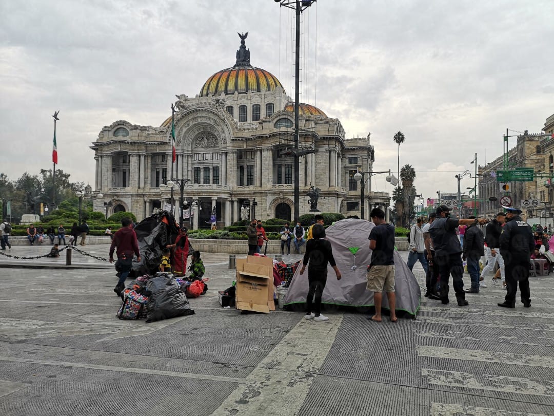Los manifestantes exigen que se garantice su seguridad para regresar a sus casas. (Jorge Becerril)