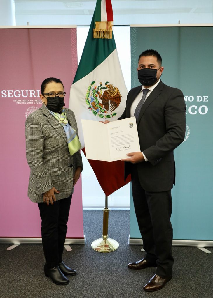 Rosa Icela Rodríguez y Marco Antonio Vargas González.