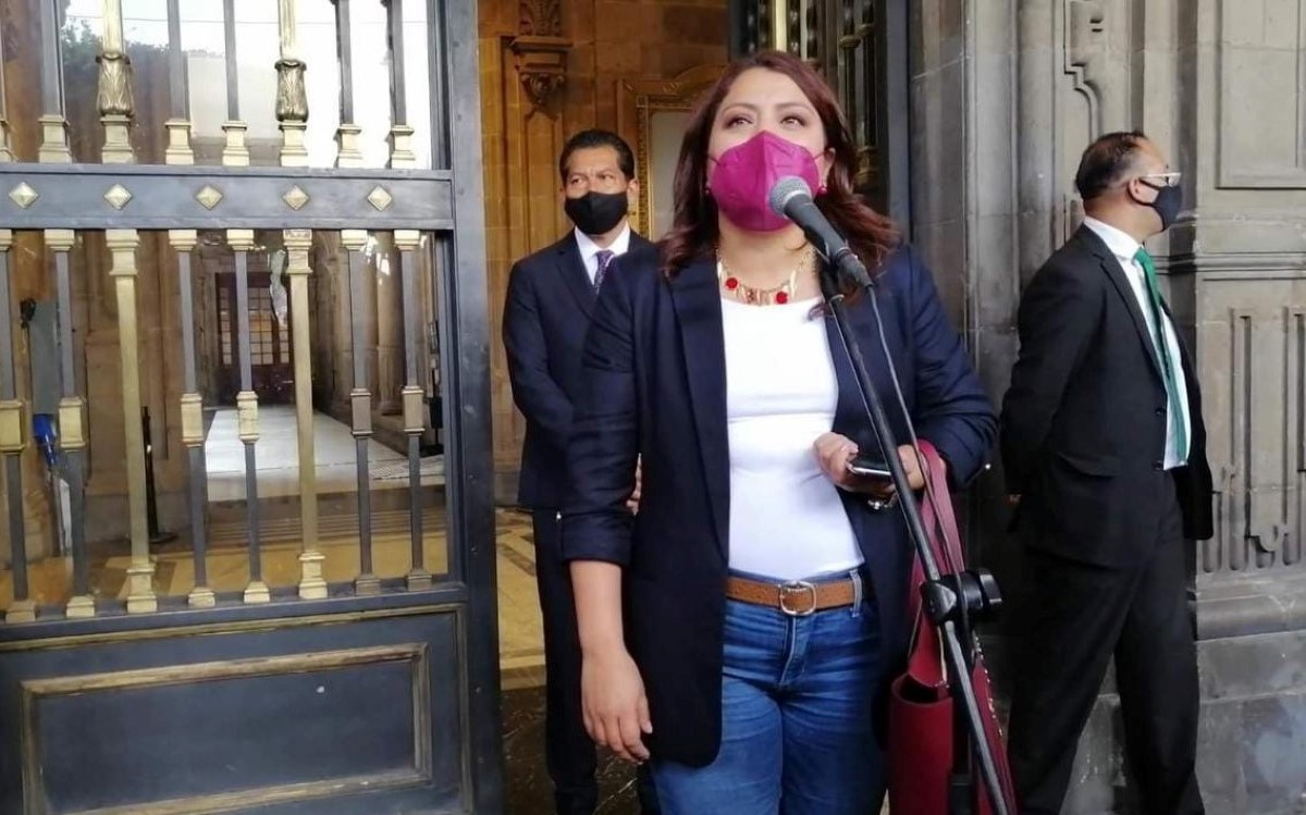 La alcaldesa electa de Tláhuac se reunió con Sheinbaum en el Antiguo Palacio de Ayuntamiento. | Leonardo Lugo