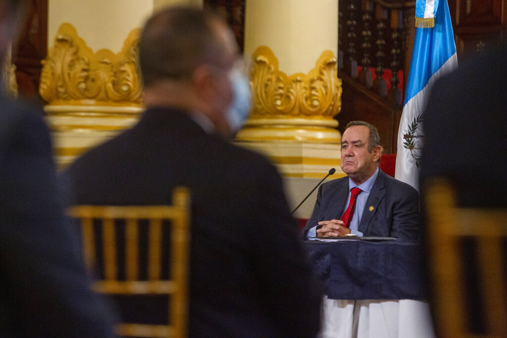 Alejandro Giammattei, presidente de Guatemala. (AP / Archivo)