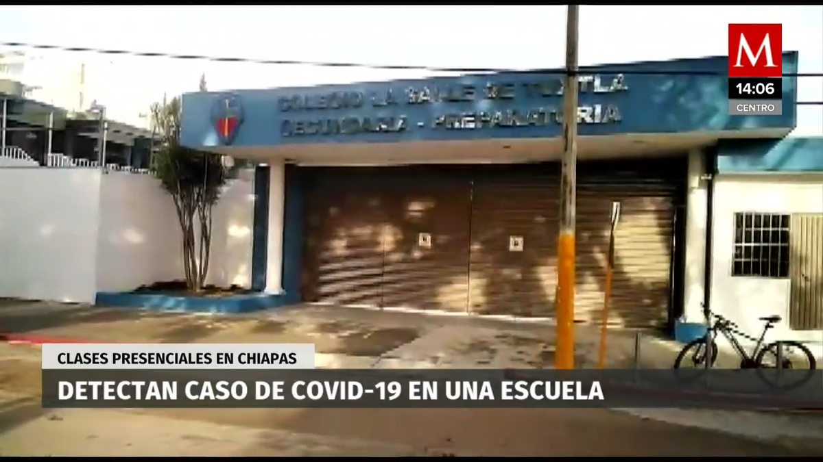 Detectan caso covid-19 en una escuela de Chiapas