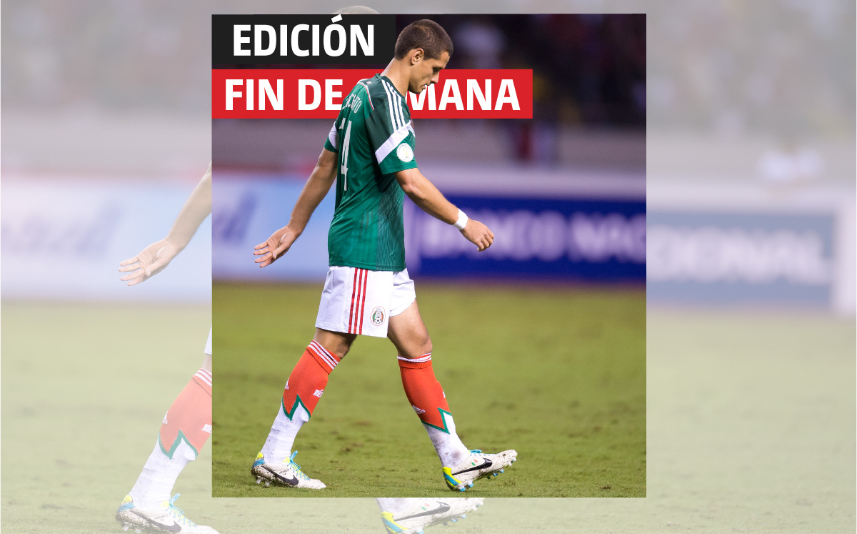 Javier Hernández en partido contra Costa Rica en 2013