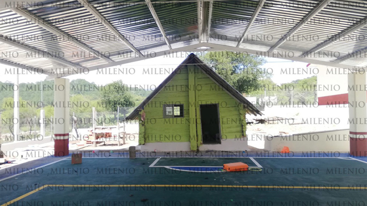Remodelan escuela de Nuevo León que ganó rifa de avión