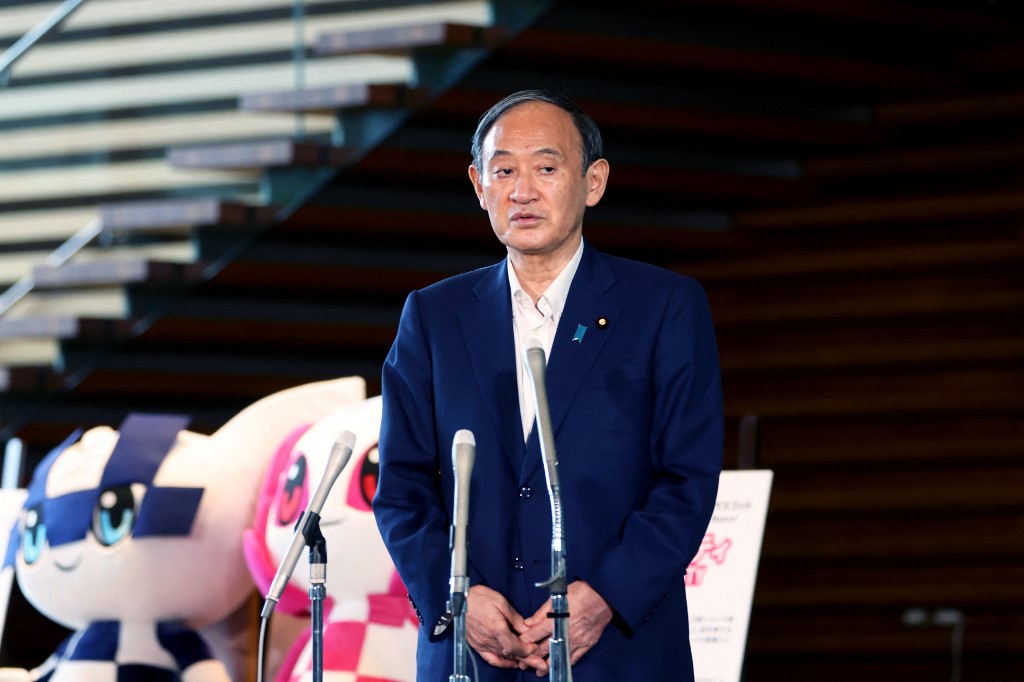 Yoshihide Suga anunció que dejará el cargo de primer ministro de Japón en las próximas semanas. (AFP)