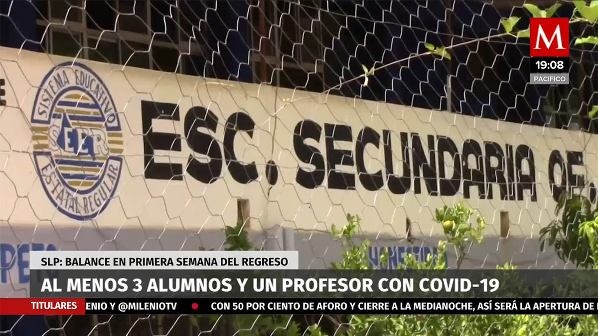 Al menos 3 alumnos y un profesor con covid-19 en SLP