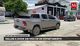 Hallan a jovén sin vida en un departamento en San Luis Potosí