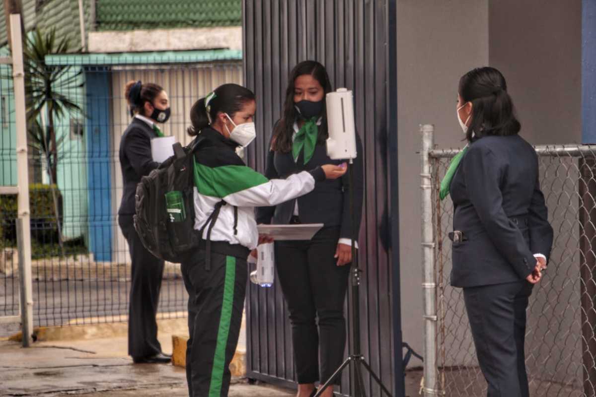 Sin contagios en escuelas de Puebla. (Melanie Torres)
