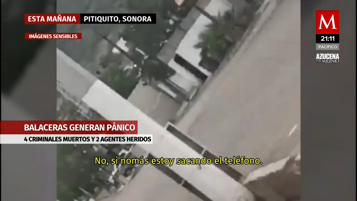 Sonora. Enfrentamientos dejan dos policías heridos y cuatro muertos