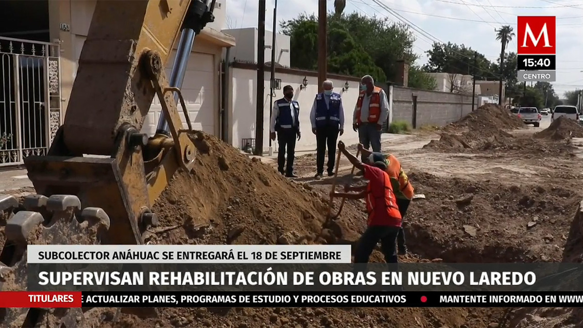 Supervisan rehabilitación de obras en Nuevo Laredo