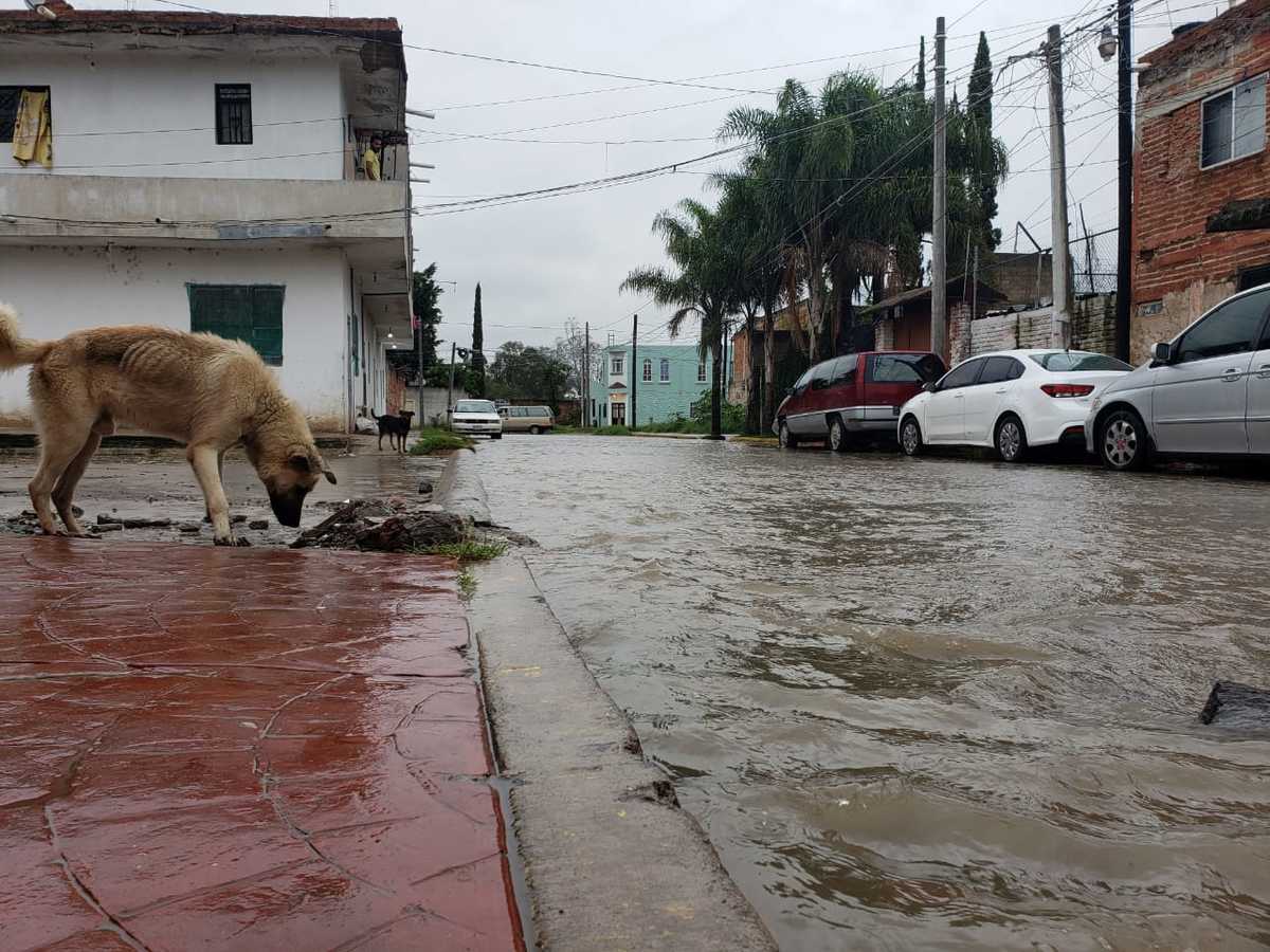 La Avenida De Las Rosas en la colonia La Jauja, Tonalá, se convierte en un río las 24 horas del día. (Diana Barajas)