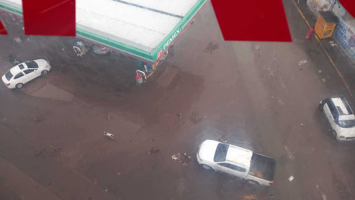 Avenida san Andrés de Ecatepec de Morelos, zona afectada por las lluvia de ayer. | Especial