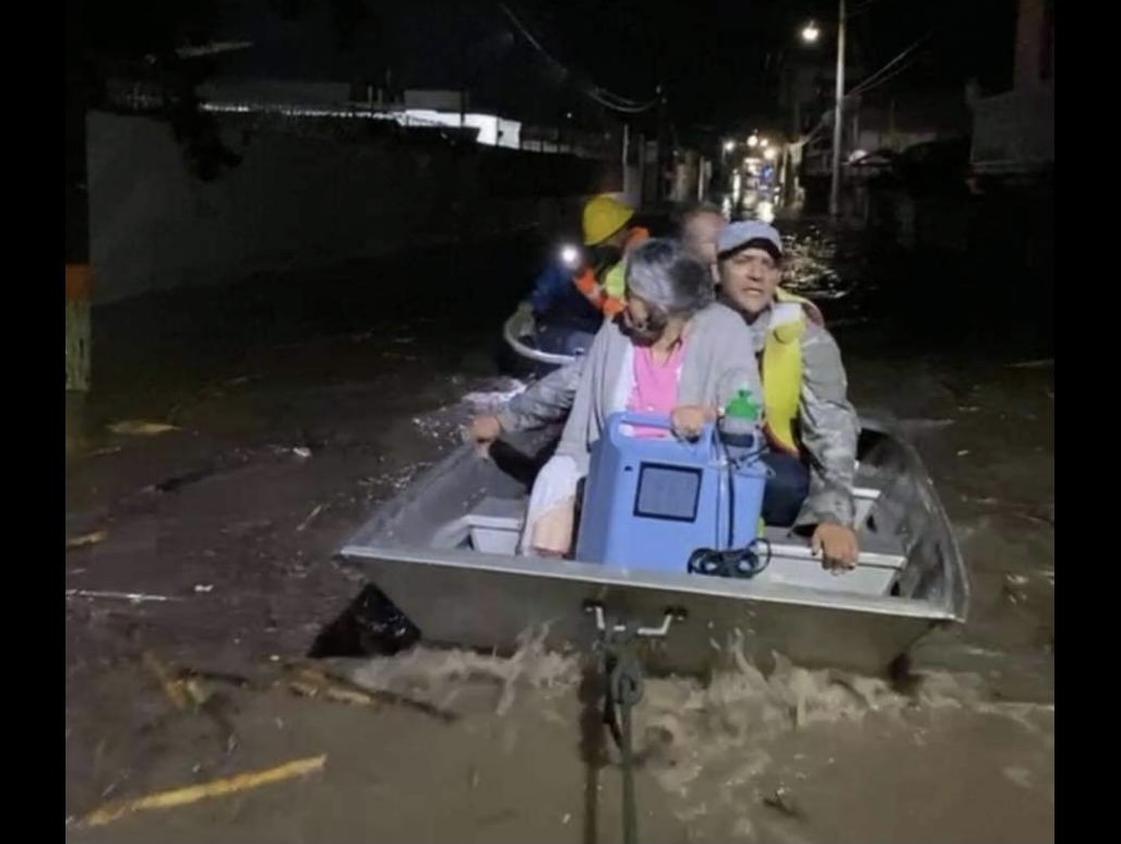Colonias afectadas por inundaciones tras desbordamiento de ríos en Tula. (Cortesía)