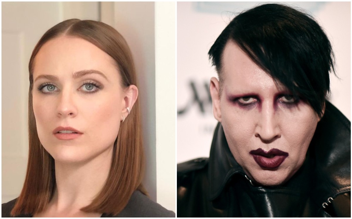 Evan Rachel Wood y Marilyn Manson (Instagram).